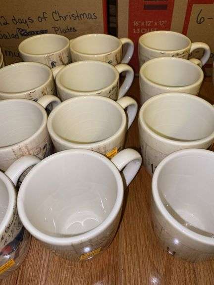 Williams-Sonoma 12 Days of Christmas Mugs