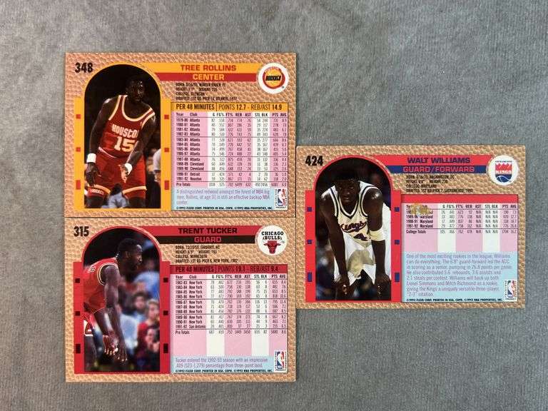 1992 & 1993 Fleer Basketball Cards