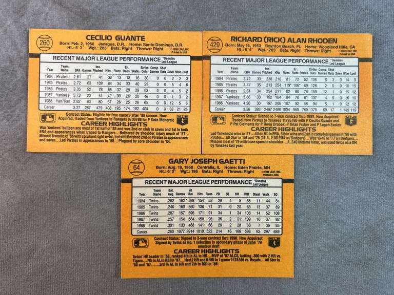 1989 Donruss Baseball Cards