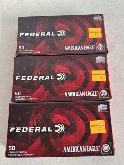 (3) Federal 380 Auto 95 Grain
