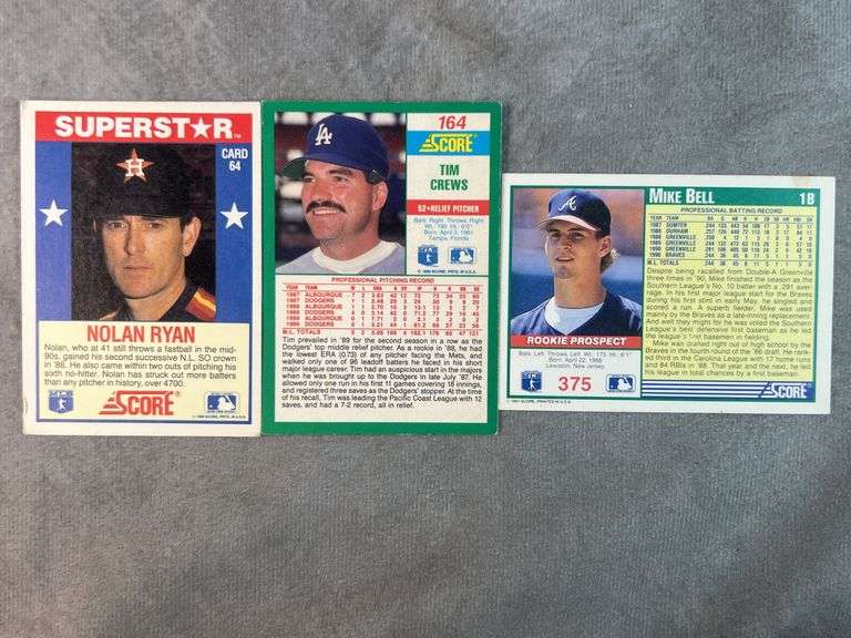 SCORE Baseball Cards