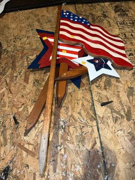4th of July/USA Flag Stakes