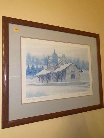 Train Station - Oakland, MD Framed Picture 18/200