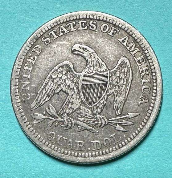 1854 Seated Liberty Silver Quarter