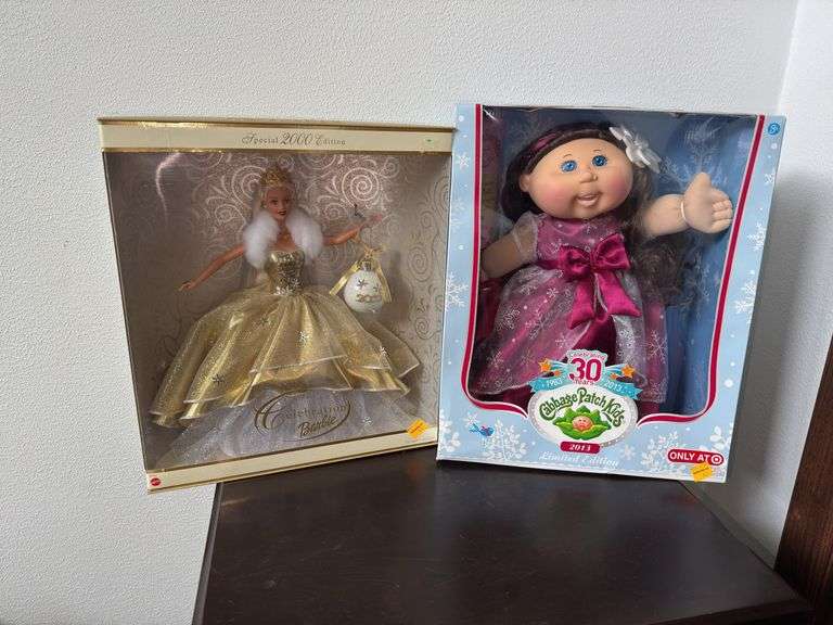Special 2000 Edition Barbie and Limited Edition 30 Year Anniversary Cabbage Patch Kids Doll