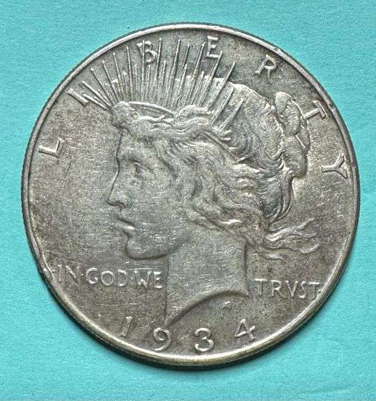 1934 Peace Silver Dollar