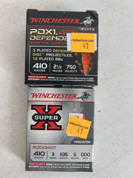 (2) Winchester. 410ga 2.5" & 3"