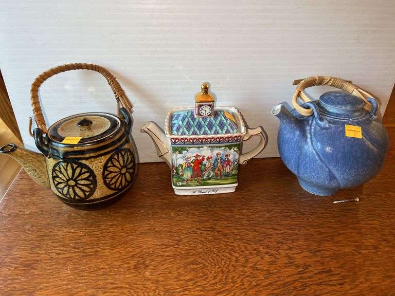 (3) Decorative Tea Pots