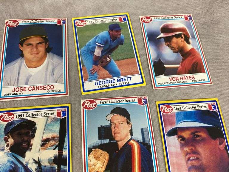 (10) Post Collector Series Baseball Cards