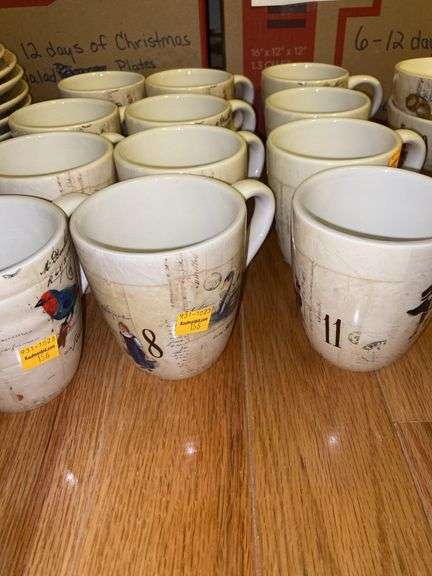 Williams-Sonoma 12 Days of Christmas Mugs