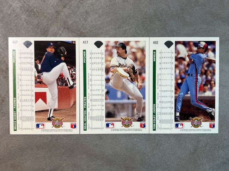 1992 Upper Deck Assorted Baseball Cards