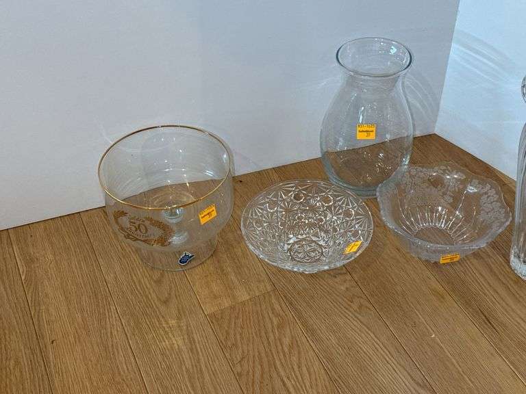 WV 50th Anniversary Dish, Vases & Candy Dishes