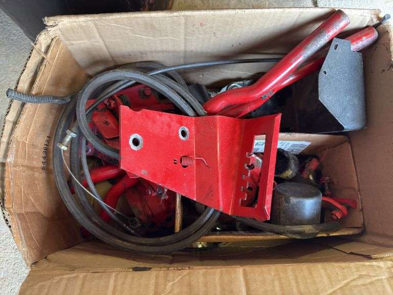 SNAPPER RIDING MOWER PARTS INCLUDING WHEELS, STEERING WHEEL/COLUMN, 28” MOWER DECK, GEAR BOX, BLADE,
