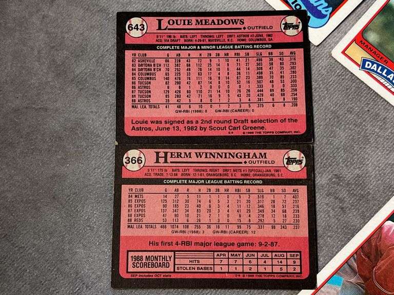 1989 Topps Baseball Cards