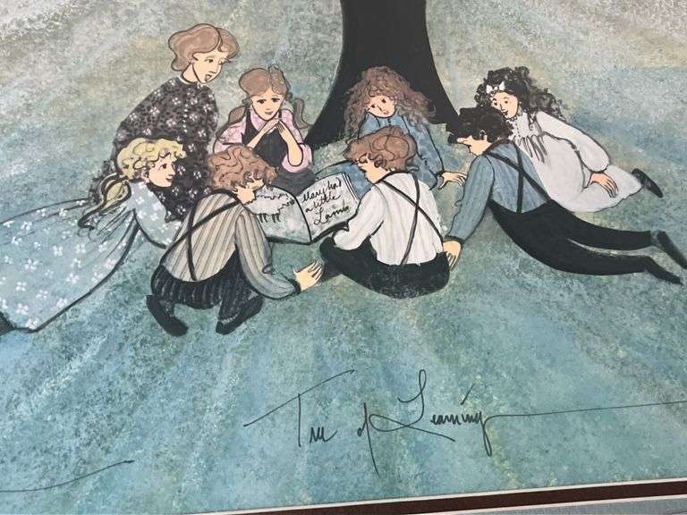 1998 P. Buckley Moss Tree of Learning 707/1000 Signed Lithograph