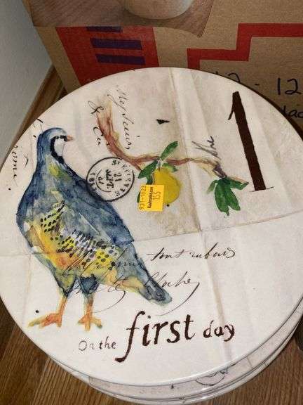 Williams-Sonoma 12 Days of Christmas Plates