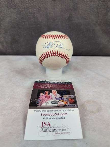 Rafael Palmeiro signed MLB baseball, JSA