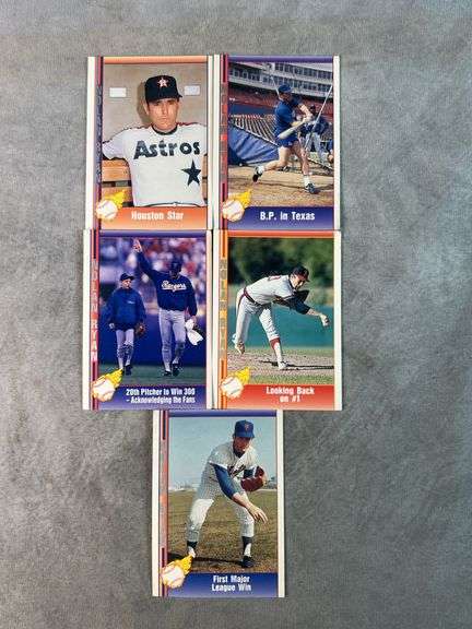 (5) Nolan Ryan Baseball Cards