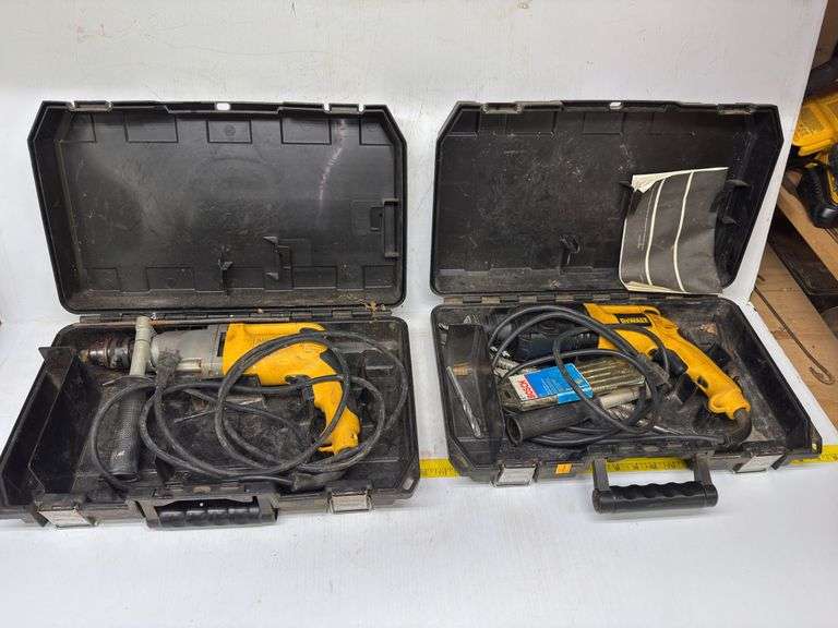 (2) DeWalt Electric Hammerdrills