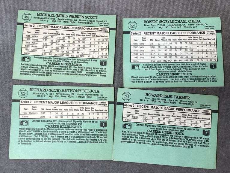 1991 Donruss Baseball Cards