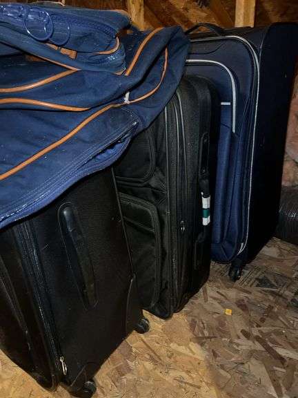 Suit Cases, Duffel Bag and Wardrobe Bag