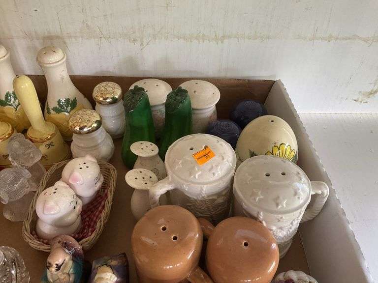 Large Assortment of Salt and Pepper Shakers