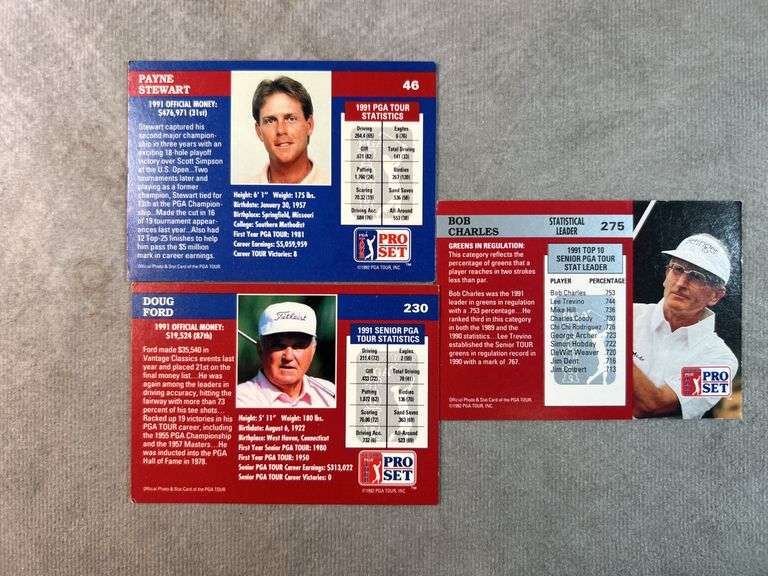 1992 Pro Set PGA Collector Cards