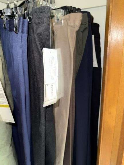 CONTENTS OF CLOSET INCLUDING CLOTHES (BOTH NEW AND BARELY WORN, BLANKETS, ALL PICTURED ITEMS