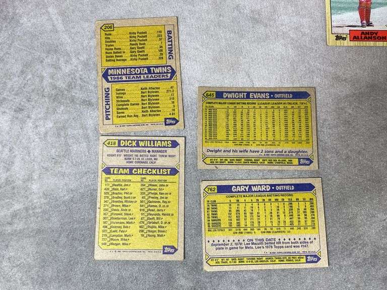 1987 Topps Baseball Cards