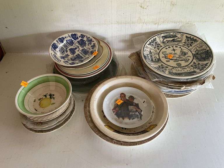 Assortment of Collector and Souvenir Plates and Dishes