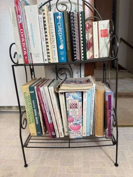 COOKBOOKS AND SHELF