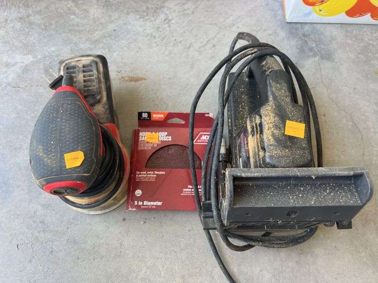 Bauer Palm Sander, Sanding Discs, Craftsman Plate Joiner