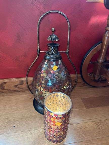 Moroccan Mosaic Candle Lantern, Mosaic Candle Holder