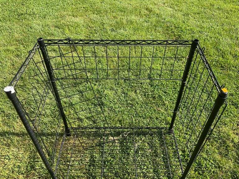 Metal Basket Storage Rack