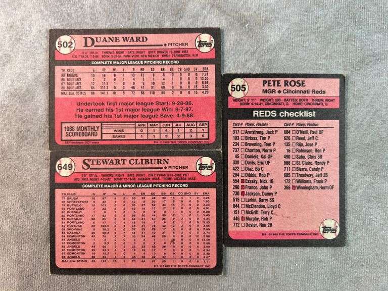 1989 Topps Baseball Cards