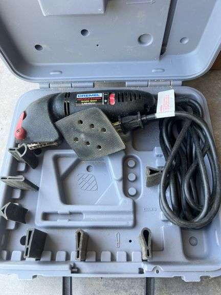 Rotorazer Saw in Case, Rotorazer Saw Case with Organizers, Dremel Contour Sander in Case