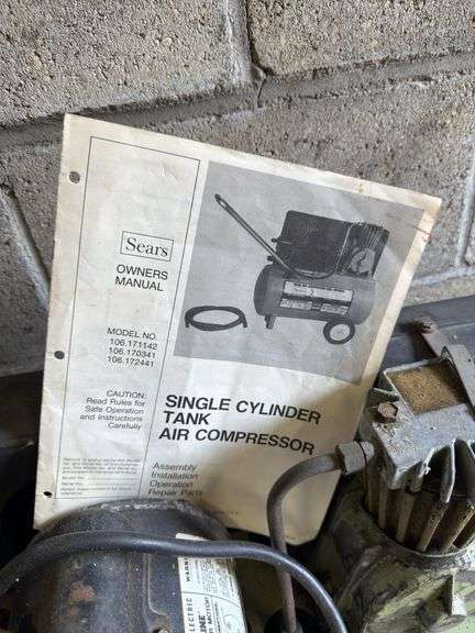 SEARS 1/2 HP AIR COMPRESSOR