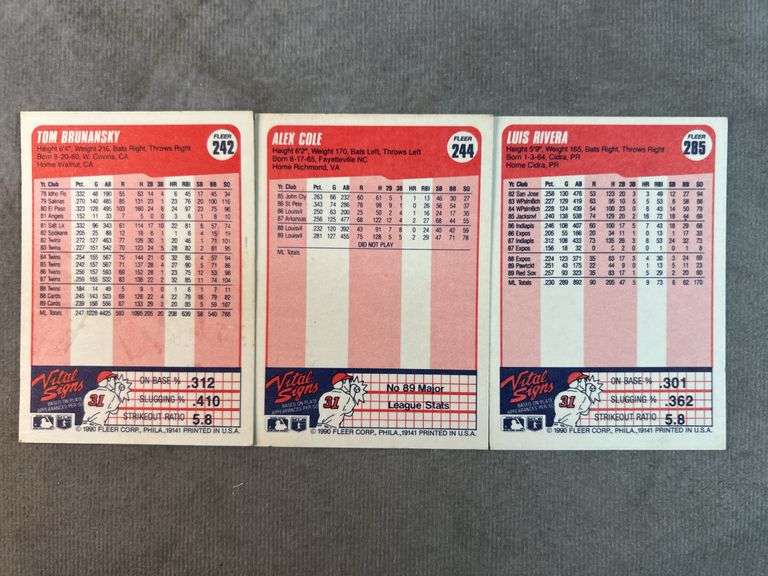 1990 Fleer Baseball Cards