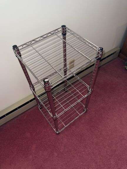 3-TIER METAL RACK STAND 14” x 36”