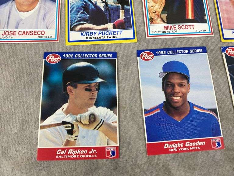 (10) Post Collector Series Baseball Cards