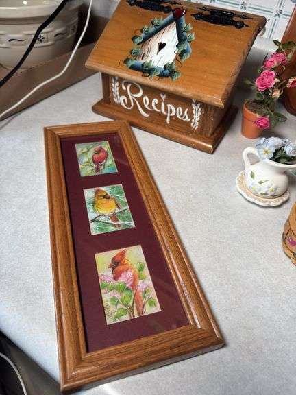 RECIPE BOX, NAPKIN HOLDER, DECOR