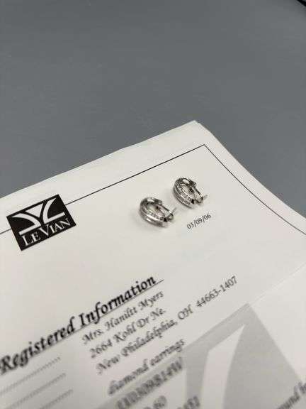 LE VIAN JEWELRY DIAMOND EARINGS