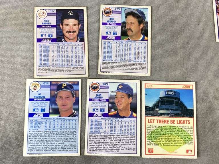 1989 SCORE Baseball Cards