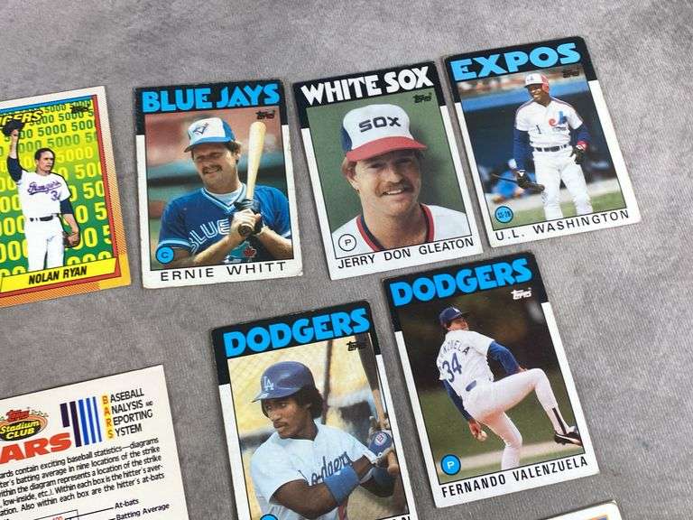 1986 Topps Baseball and Other Cards
