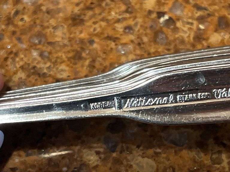 8 Place Setting National Valinda Stainless Flatware