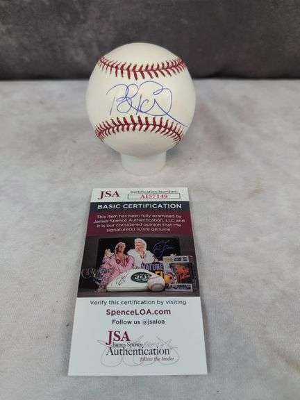 Brett Boone signed MLB baseball, JSA
