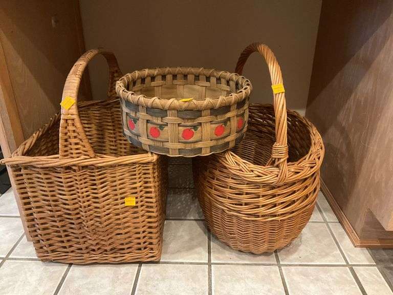 3 Wicker Baskets