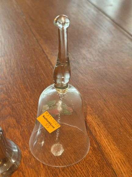 Brass Bell, Glass Strawberry Bell and Metal Bell
