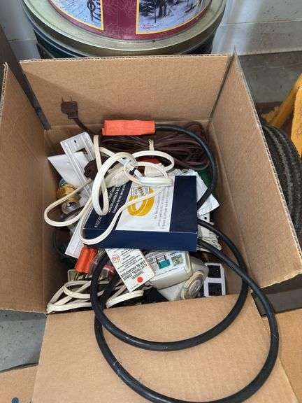 Assortment of Extension Cords and Cables