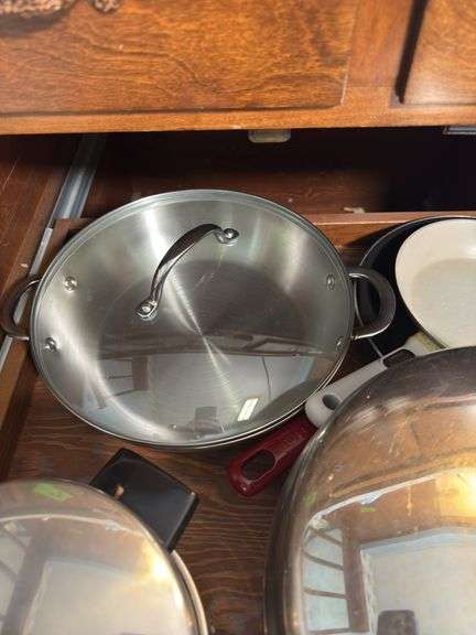 FARBERWARE PAN, DOUBLE BOILER, ELECTRIC FRYING PAN
